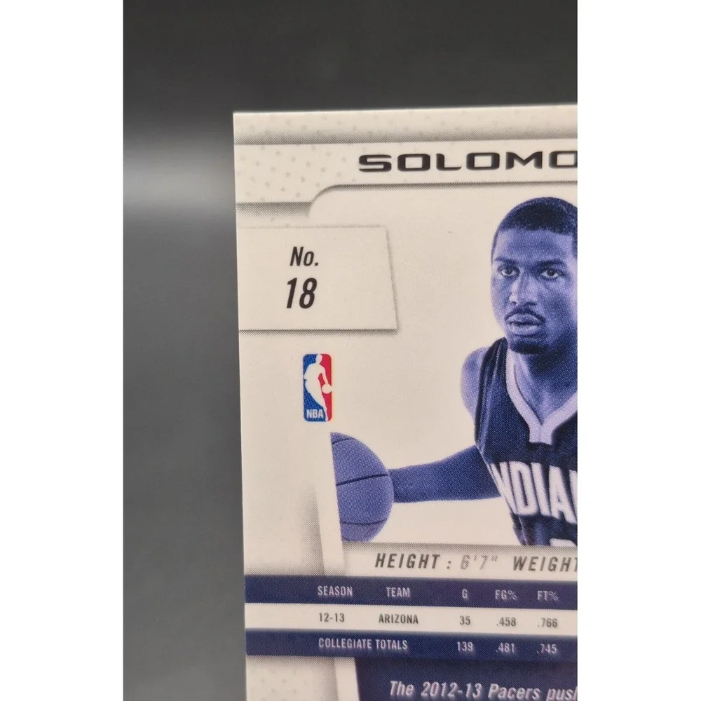 2013-14 Panini Solomon Hill 18 Rookie Signatures Prizm RC Autograph Pacers